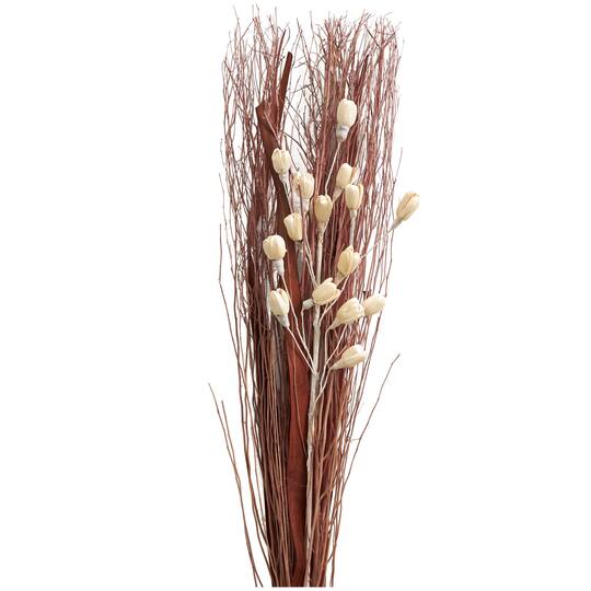 Brown & Cream Dried Foliage & Grass Arrangement